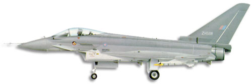 1:100 échelle Qualite Alliage ef-2000 Eurofighter Typhoon combattants avion 